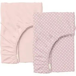 Набір простирадл на резинці Cosas ROSE/DOTS ROSE 140х200х20 см (Set_Rose_DotsRose_140x200_2)