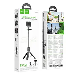 Штатив HOCO K101 Prestigio multifunctional tripod Black - мініатюра 9
