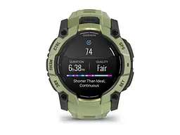 Смарт-годинник Garmin Instinct 3 50mm AMOLED Green with Fern Green Band (010-03020-02) - мініатюра 3
