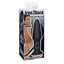 Надувна анальна пробка з вібрацією Orion True Vibrating Anal Plug, 17х2.6 см - мініатюра 5