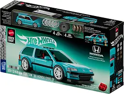 Колекційна машинка-конструктор Hot Wheels Mattel Brick Shop Speed Honda Custom 90 Civic EF (JHF62) - мініатюра 8