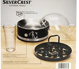 Електрична яєчнарка SilverCrest SED 400 A1 на 6 яєць Німеччина чорний - мініатюра 4