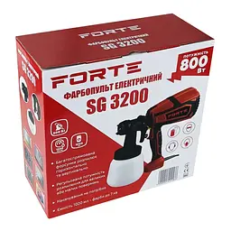 Фарбопульт Forte SG 3200, 800 Вт 1.8 мм (145558) - мініатюра 5