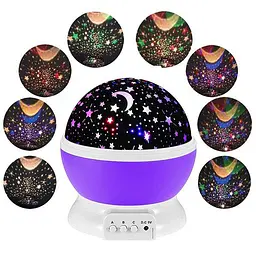 Ночник проектор зоряного неба дитячий нічний світильник Star Master Dream Rotating - мініатюра 5