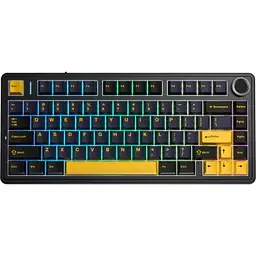 Клавіатура Aula F75 Gasket Greywood V3 switch Hot-Swap PBT Wireless/Bluetooth/USB Black (6948391208626) - мініатюра 9