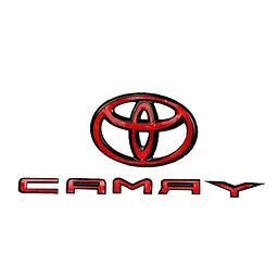 Емблема задня + напис Toyota Camry глянсова Чорна Пластик На скотчі (OEM: PT948-03191-02) - мініатюра 4