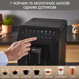 Кавомашина Krups Evidence Eco-Design 2.3 л чорний (EA897B10) - мініатюра 3