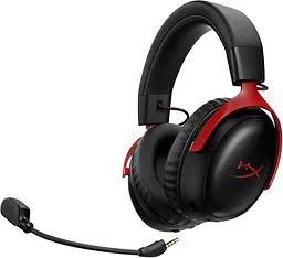 Навушники з мікрофоном HyperX Cloud III S Wireless Black/Red (A59Z0AA) - мініатюра 2