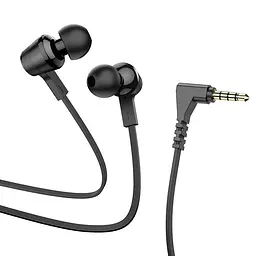 Навушники HOCO M86 Oceanic universal earphones with mic дротова гарнітура чорна - мініатюра 2