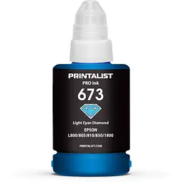 Чорнило PRINTALIST 673 для Epson L800 140г Light Cyan водорозчинне (PL673LC) - мініатюра 3
