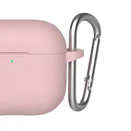 Чохол Blueo Liquid Silicone Case + Carbine для Apple AirPods 3 Pink [64694] - мініатюра 3