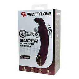 Вібратор Pretty Love DJ Rabbit 13.9 см фіолетовий - мініатюра 2