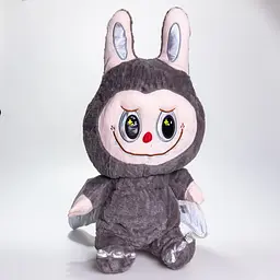 М'яка іграшка-плед та подушка 3 в 1 Labubu Brown Dragon Сірий Colorful Home 520-29G - мініатюра 9