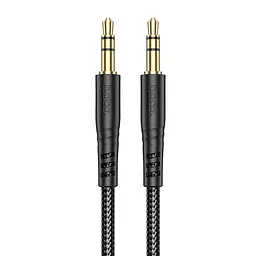 Аудіокабель HOCO UPA24 3.5mm male to 3.5mm male, nylon braid, 1m, Black
