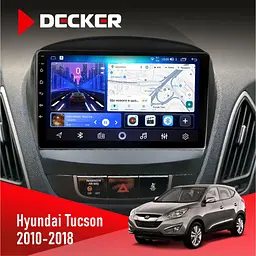 Штатна магнітола Hyundai Tucson 2010-2018 Decker D10-006 4x64, 4G Decker (НФ-00009871)