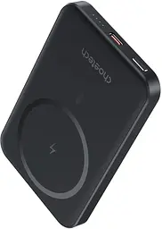 УМБ Choetech Magnetic Wireless 5000mAh 20W PD Qi-15W USB-C In/Out, тонкий, Black - мініатюра 2