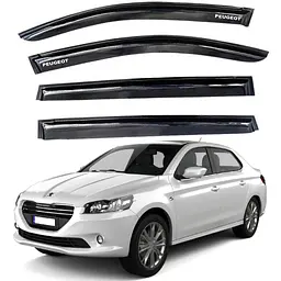 Дефлектори вікон вітровики Peugeot 301 2012- Седан Скотч 3M Voron Glass