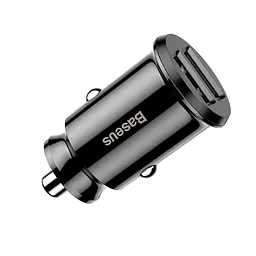 Автомобільний зарядний пристрій Baseus Grain Car Charger 2USB/3,1A чорний CCALL-ML01 - мініатюра 2