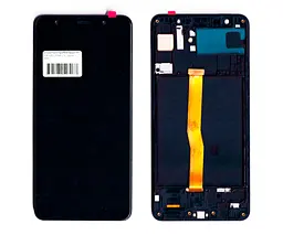 Дисплей Samsung A750 Galaxy A7 2018 OLED (Small LCD) чорний + рамка