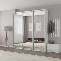 Шафа-купе Idea серія 7 240 x 45 x 210 см Білий Дзеркало