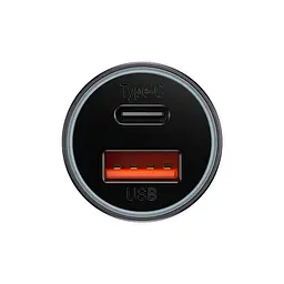 Автомобільний адаптер - зарядний на 2 виходи Baseus Golden Contactor Max Dual Fast Charger 60 W U+C - мініатюра 4