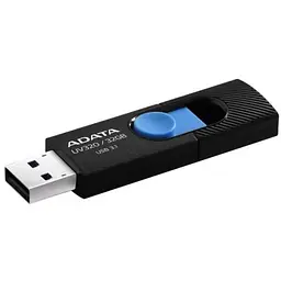 Флеш-накопичувач Adata Flash 32Gb USB 3.0 AUV 320 Black/Blue (AUV320-32G-RBKBL) - мініатюра 2