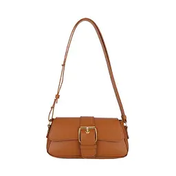 Кросбоді з еко-шкіри зі стильним замком Lilly P4-1588C коричневе