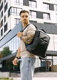 Чоловічий рюкзак Sambag ZARD Х чорний 40 х 28 х 14 см (25428001m)