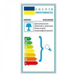 Архітектурний накладний світильник Ardero DH0140ARD TOBY під лампу чорний (80267) - мініатюра 5