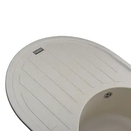 Гранітна мийка Globus Lux OHARA слонова кiстка 770х500мм-А0005 - мініатюра 3