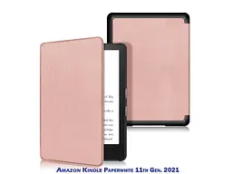 Чохол для електронної книги BeCover Smart Case для Amazon Kindle Paperwhite 11th Gen. 2021 Rose Gold (707209) - мініатюра 2