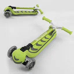 Самокат Best Scooter 60х18х30 см Салатовий 000231453 - мініатюра 5