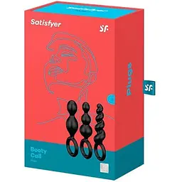 Набір анальних іграшок Satisfyer Plug Black (set of 3) - Booty Call - мініатюра 3