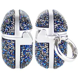 TPU чохол Bling World Rock Diamond для навушників AirPods 4 Синій - мініатюра 3