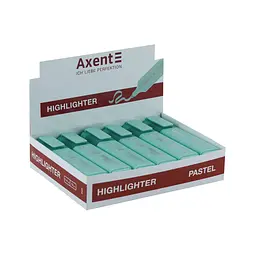 Маркер Axent Highlighter 2537-A, 1-5 мм клиноп. пастель бірюзовий (2537-09-A) - мініатюра 2
