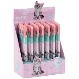 Ручка гелева пиши-стирай Kite Studio Pets синя упаковка 28 шт. (SP26-068) - мініатюра 2