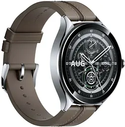 Смарт-годинник Xiaomi Watch 2 Pro 4G LTE Silver Case with Brown Leather Strap (BHR7210GL) - мініатюра 2