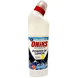 Гель для чищення ванних кімнат ONIKS 500мл на основі Лимонної Кислоти "CRYSTAL SHINE"
