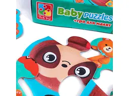 Гра розвиваюча VLADI TOYS "Тварини" пазли картонні VT1722-27 - мініатюра 4