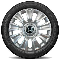 Ковпак колеса з емблемою Honda SKS424 R16 сірий з логотипом на вибір 4 шт