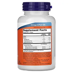 Жирні кислоти NOW Ultra Omega-3, 90 капсул - мініатюра 2