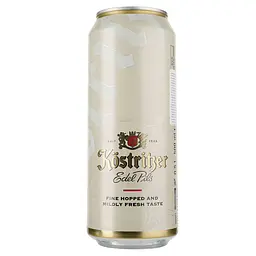 Пиво Kostritzer Edel Pils, світле, 4,8%, з/б, 0,5 л