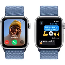 Смарт-годинник Apple Watch SE 2 GPS 40mm Silver Aluminium Case with Winter Blue Sport Loop [MRE33] [95080] - мініатюра 6