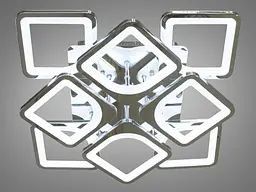 Стельова LED люстра серія 8060 хром 115Вт ПДУ - мініатюра 2