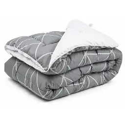 Ковдра силіконова зимова Руно Crystal Grey 140х205 см сіра