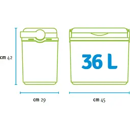 Ізотермічний контейнер Adriatic 36 л бірюзовий (9140) - мініатюра 5