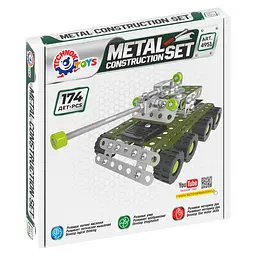 Металевий конструктор Танк ТехноК 4951TXK, 174 деталі