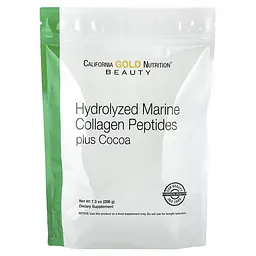 Коллаген Hydrolyzed Marine Collagen Peptides with Cocoa 206 грамм California Gold Nutrition vit0005694