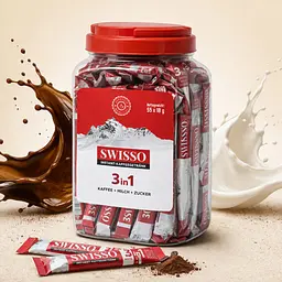 Кава розчинна в стіках 3 в 1 Swisso Kaffee Instant 55 х 18 г - мініатюра 2
