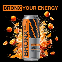 Напій слабоалкогольний енергетичний Bronx Black Orange 8% 0.5 л з/б - мініатюра 3